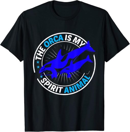 Mens The Orca Is My Spirit Animal Orca T-Shirt